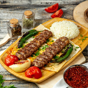 Kebab With Rice